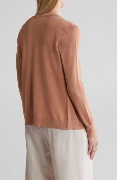 By Design Lightweight Garden Cardigan In Camel