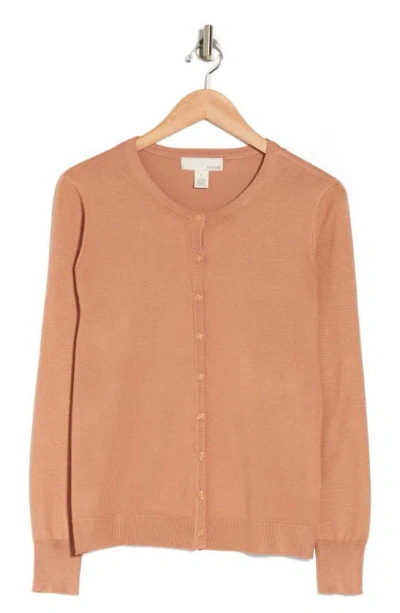 By Design Lightweight Garden Cardigan In Camel