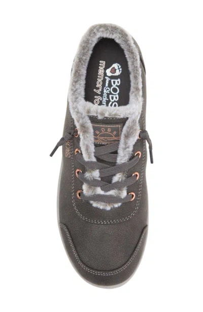 Shop Skechers Bobs B Cute Faux Fur Lined Sneaker In Gray