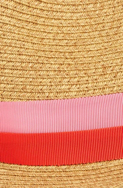 Kate Spade Trilby Ribbon Fedora In Natural