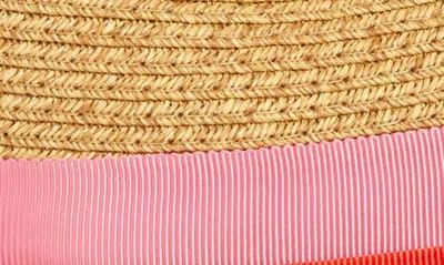Kate Spade Trilby Ribbon Fedora In Natural