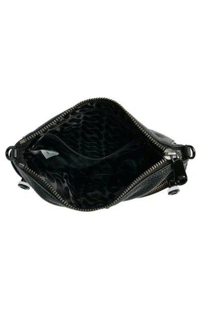 Shop Rebecca Minkoff Mini Julian Leather Crossbody Bag In Black