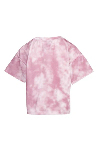 Shop Nike Kids' Velour Short Sleeve T-shirt In Pink Foam