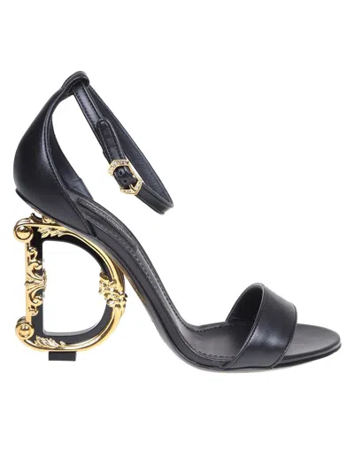 Shop Dolce & Gabbana Leather Sandal In Black