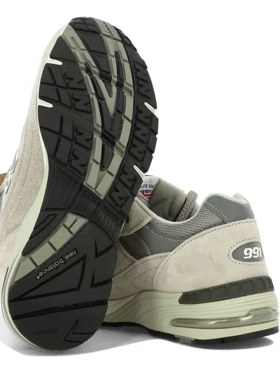 Shop New Balance "made In Uk 991v1 Pigmented" Sneakers In Grey