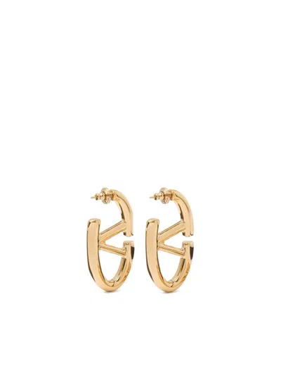 Shop Valentino Gold-tone Vlogo The Bold Edition Earrings