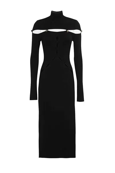 Shop Versace Jeans Couture Dresses In Black