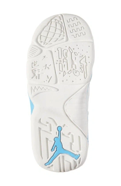 Shop Jordan Kids' Air  9 Retro High Top Sneaker In White/ Black/ Powder Blue