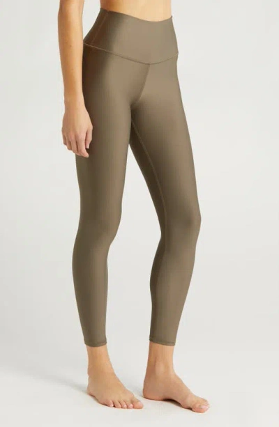 Shop Alo Yoga Airlift High Waist 7/8 Leggings In Olive Tree