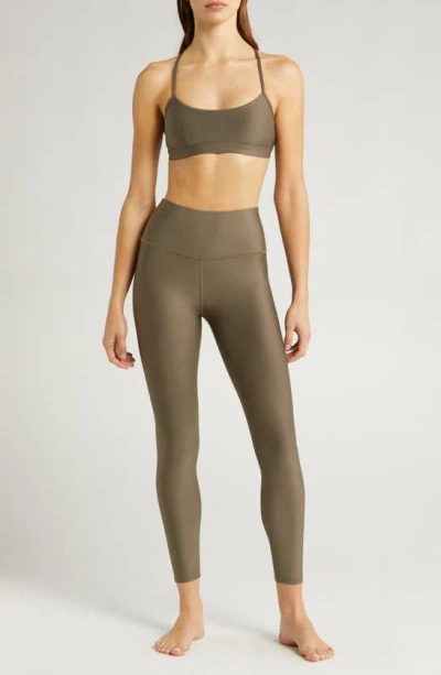 Shop Alo Yoga Alo Airlift High Waist 7/8 Leggings In Olive Tree