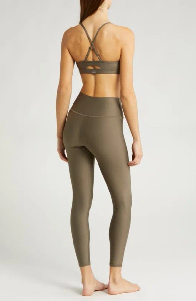 Shop Alo Yoga Alo Airlift High Waist 7/8 Leggings In Olive Tree