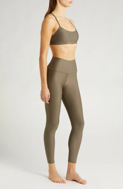 Shop Alo Yoga Airlift High Waist 7/8 Leggings In Olive Tree