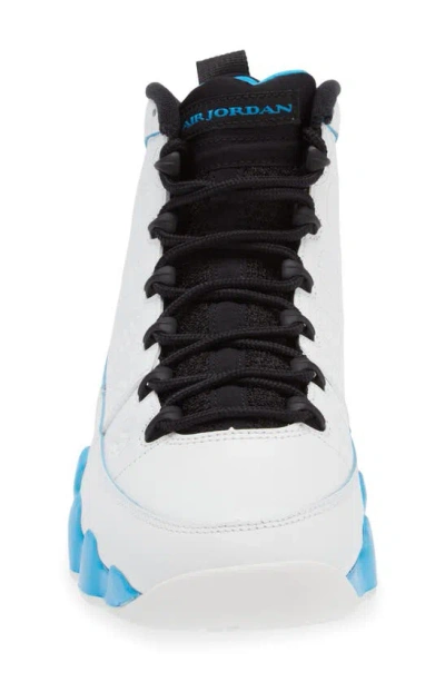 Shop Jordan Air  9 Retro 'powder Blue' High Top Sneaker In Summit White/ Black/ Dark Blue