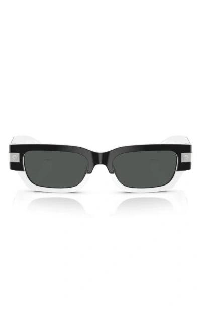 Versace Mann Sunglass Ve4465 In Black White