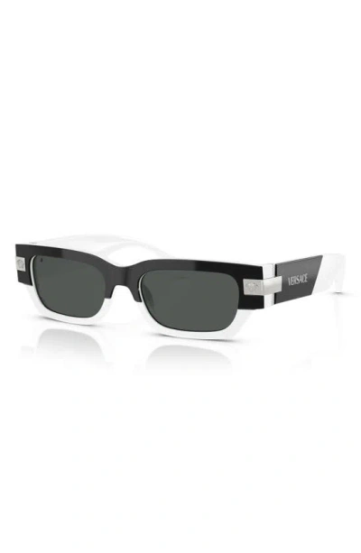 Versace Mann Sunglass Ve4465 In Black White