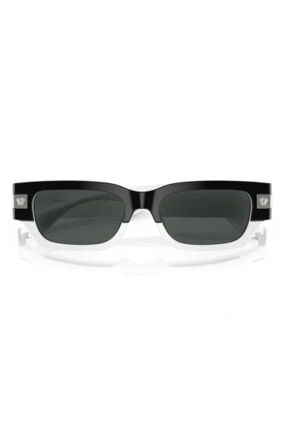 Versace Mann Sunglass Ve4465 In Black White