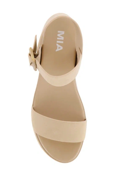 Mia Kiera Espadrille Platform Sandal In Sand