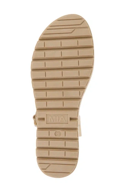 Mia Kiera Espadrille Platform Sandal In Sand