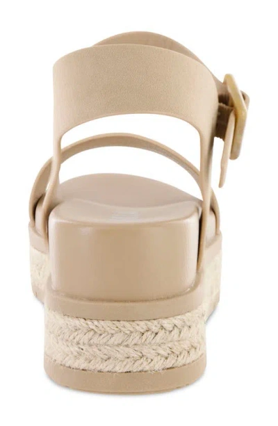 Mia Kiera Espadrille Platform Sandal In Sand