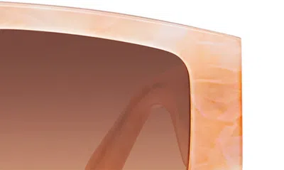 Shop Quay Hot Gossip 44mm Gradient Cat Eye Sunglasses In Apricot Tortoise / Orange