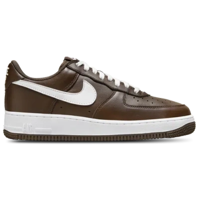 Shop Nike Mens  Air Force 1 Low Retro In Chocolate/white