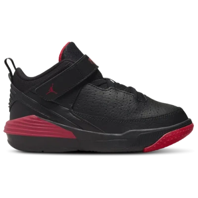 Shop Jordan Boys   Max Aura 5 In Black/university Red/black