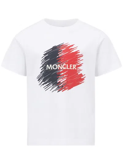 Shop Moncler T-shirt Con Logo In White