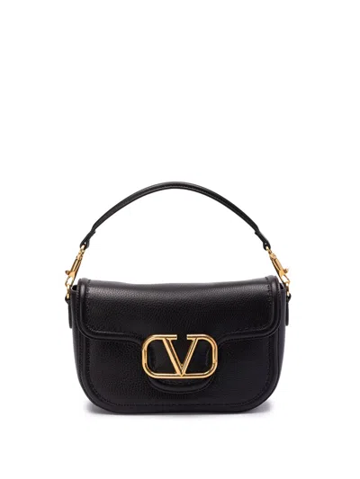 Shop Valentino Alltime` Shoulder Bag In Black  