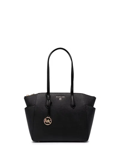Shop Michael Kors `marilyn` Medium Tote Bag In Black  