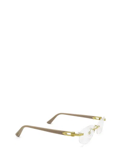 Shop Cartier Eyeglasses In Nude
