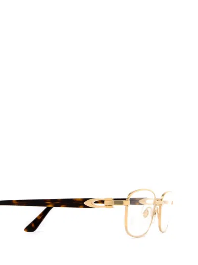 Shop Cartier Eyeglasses In Gold