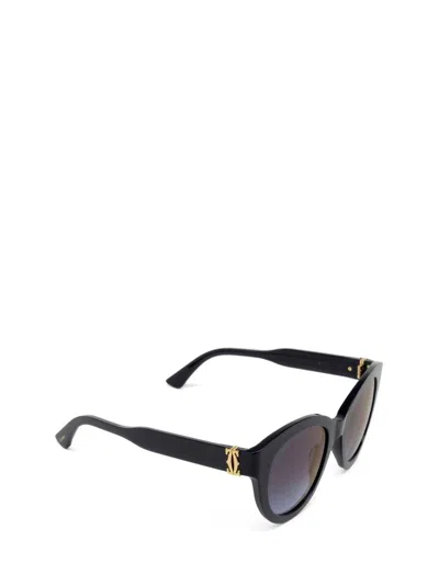 Shop Cartier Sunglasses In Blue