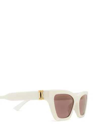 Shop Cartier Sunglasses In White