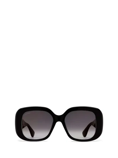Shop Cartier Sunglasses In Black
