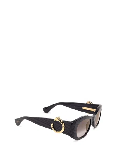 Shop Cartier Sunglasses In Grey