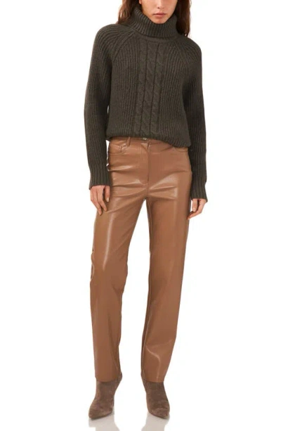 Shop 1.state Back Cutout Turtleneck Sweater In Enigma