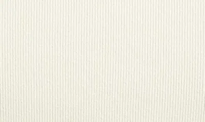 Shop Off-white Logo Mock Neck Rib Knit Top In White