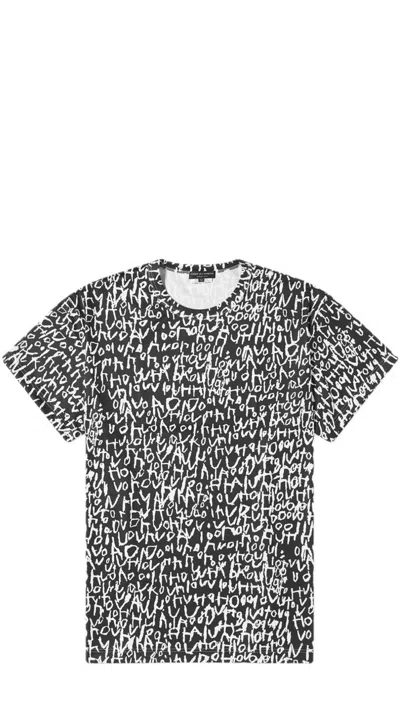 Shop Comme Des Garçons Homme Deux Comme Des Garçons Homme Plus Technical Popeline Oversized T-shirt In Black