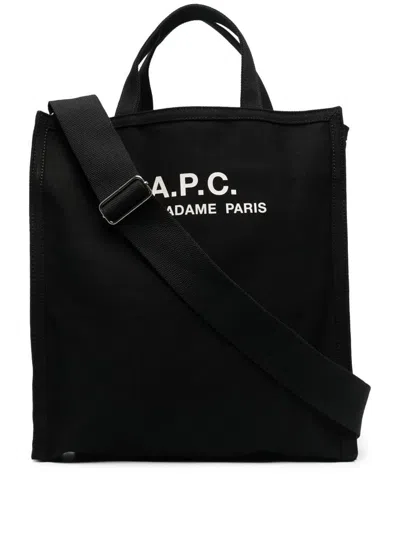 Shop Apc A.p.c. Cabas Recuperation Bags In Black