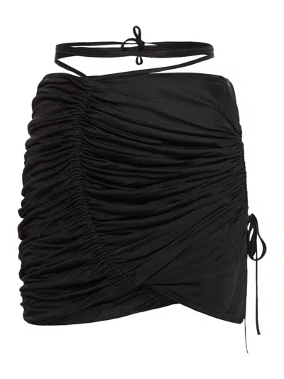 Shop Adamo Mini Skirts In Black