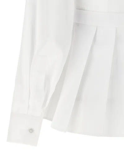 Shop Alexander Mcqueen Peplum Shirt In White