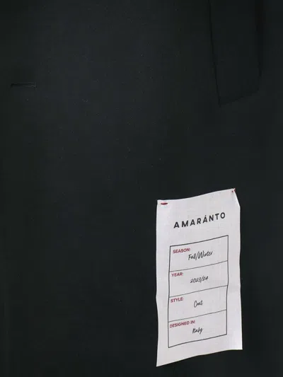 Shop Amaranto Amaránto Coat In Black