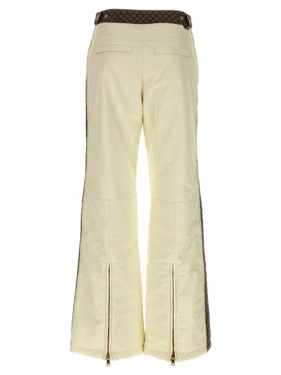 Balmain Ski Trousers Featuring Gold-tone Hardware In Neutral