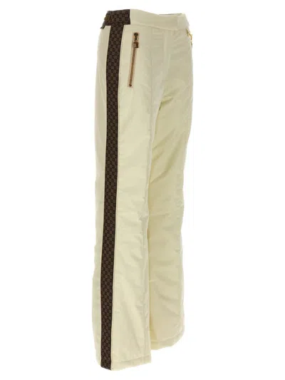 Balmain Ski Trousers Featuring Gold-tone Hardware In Neutral