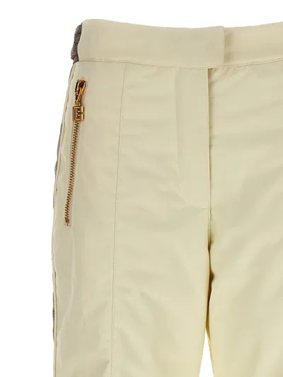 Shop Balmain Ski Pants In White