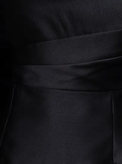 Shop Solace London Bella Mini Dress In Twill In Black