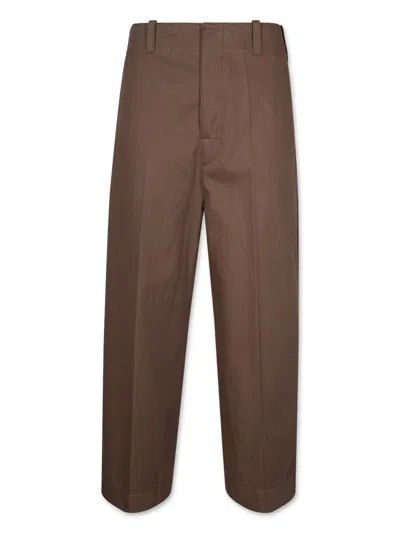 Shop Bottega Veneta Culotte Pants Clothing In Brown
