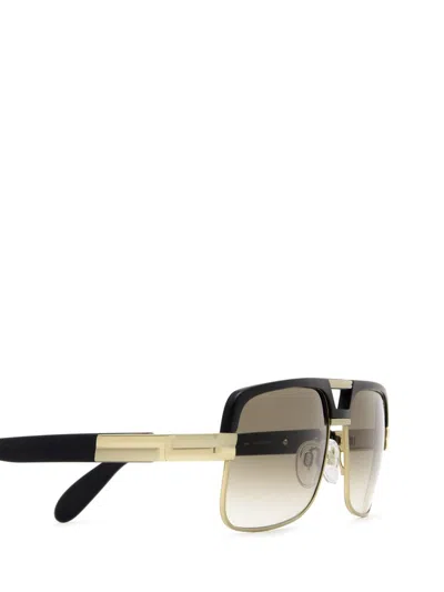 Shop Cazal Sunglasses In Black - Gold