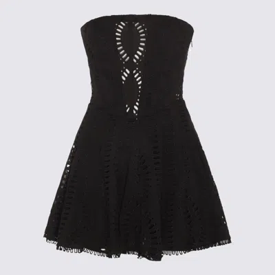 Shop Charo Ruiz Black Cotton Blend Dress