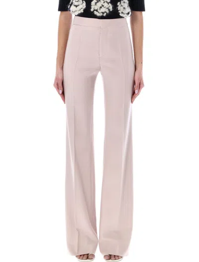 Shop Chloé High-rise Flared Pants In Light Pink